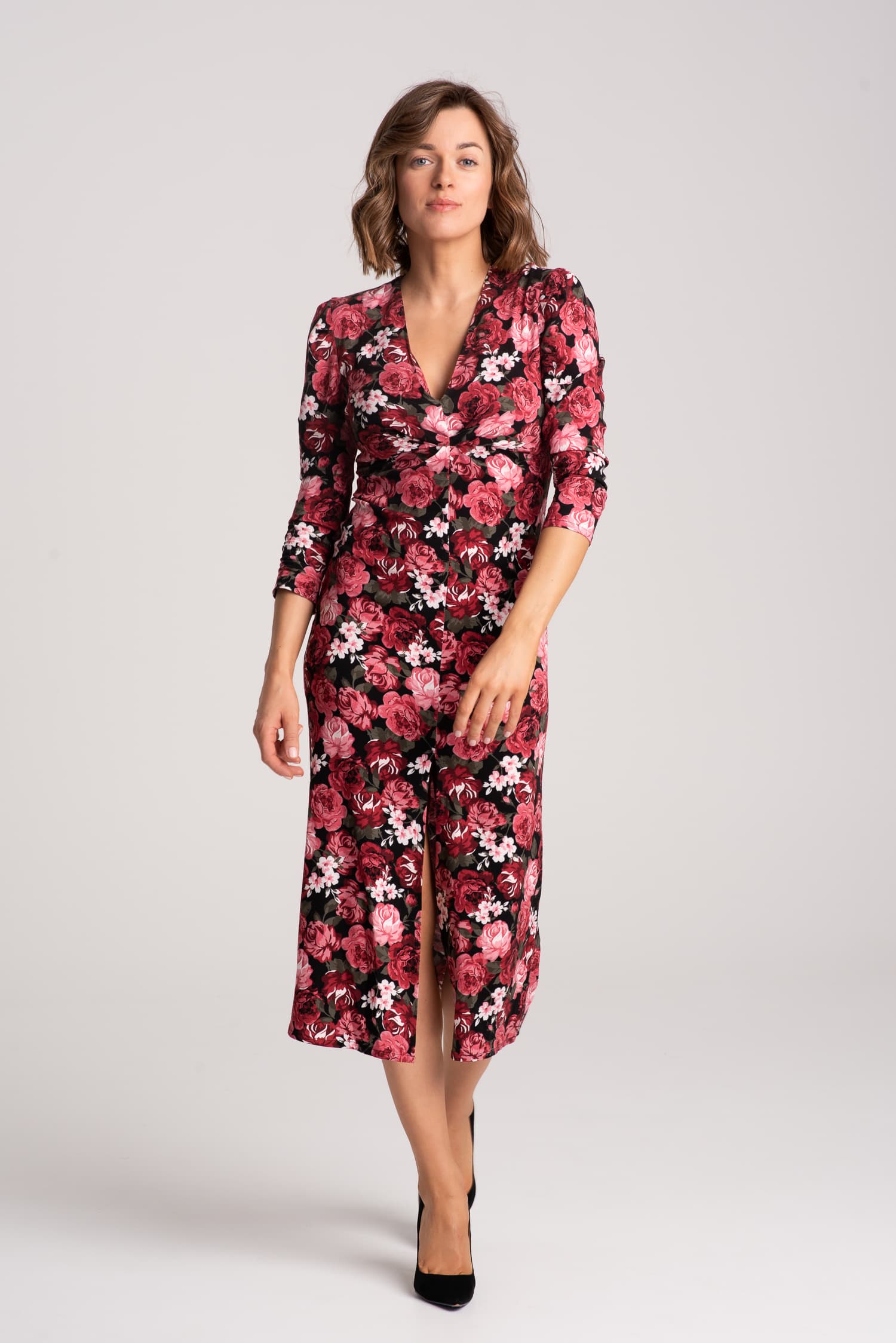 Sukienka z elastycznej wiskozy Eliana long