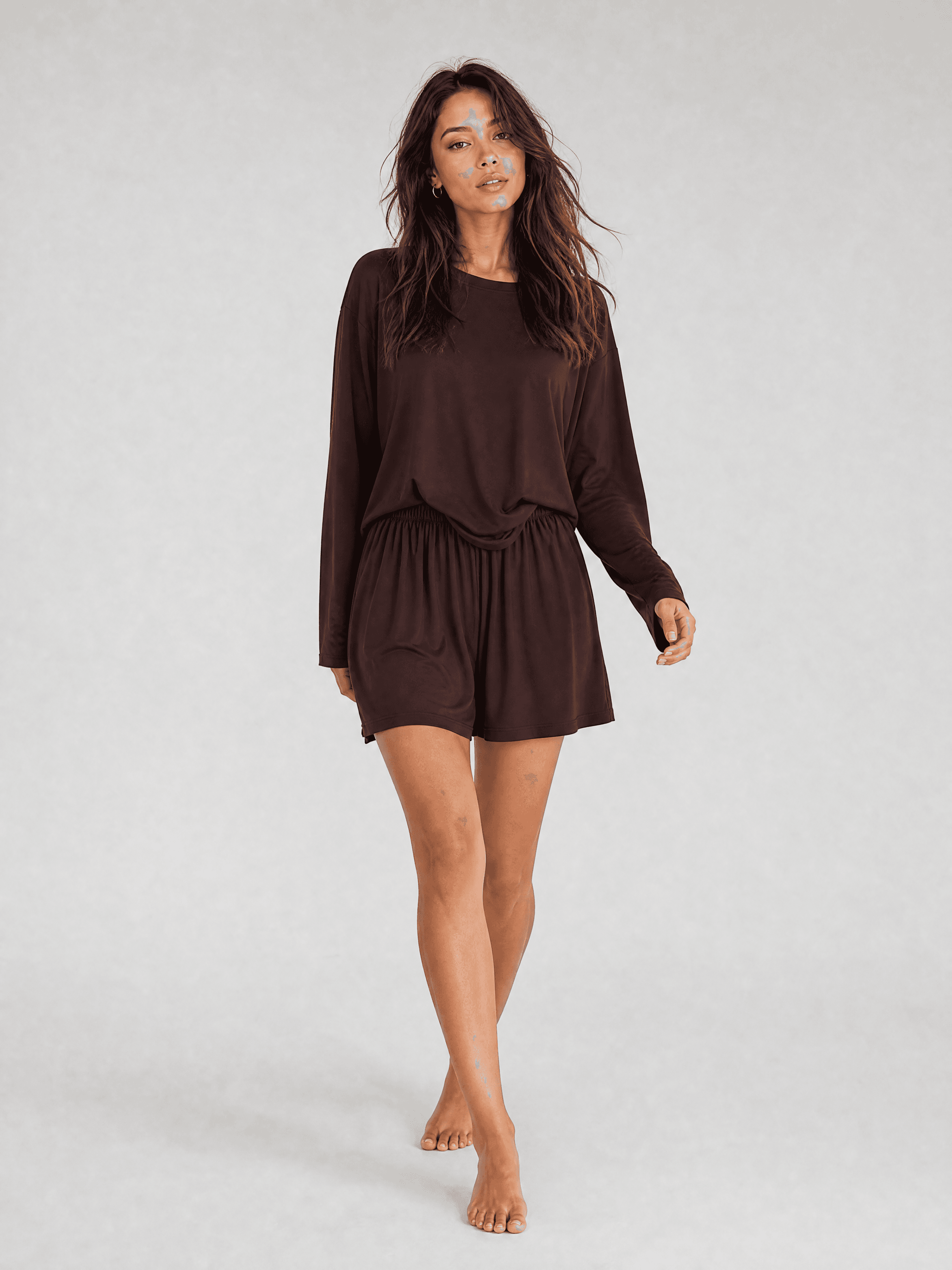 Brauner Bambus-Longsleeve Nina — Foto 8
