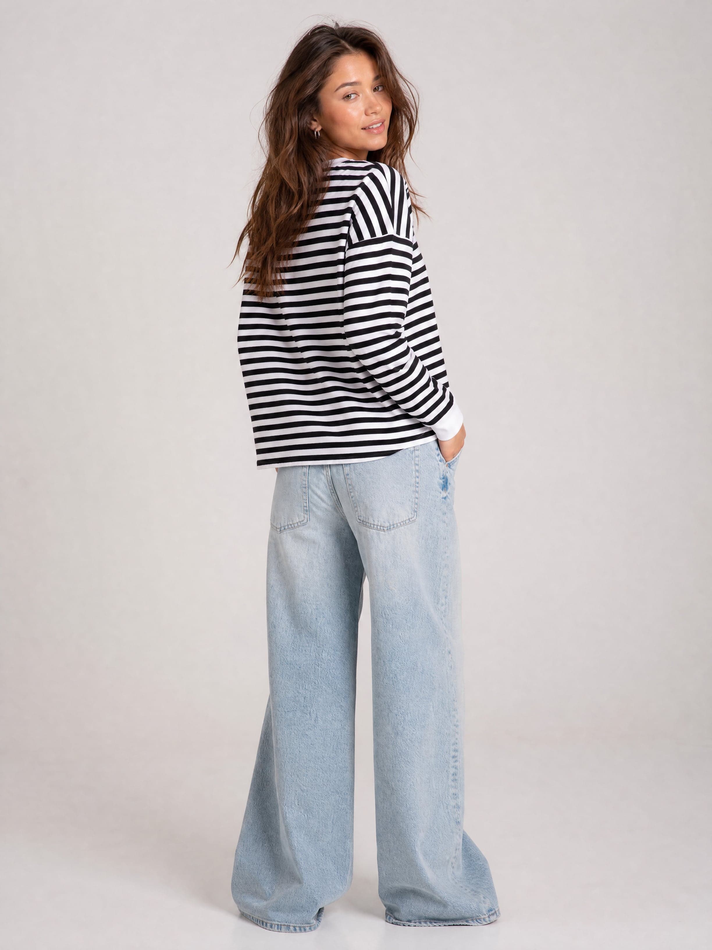 Gestreiftes Longsleeve HANNAH — Foto 4