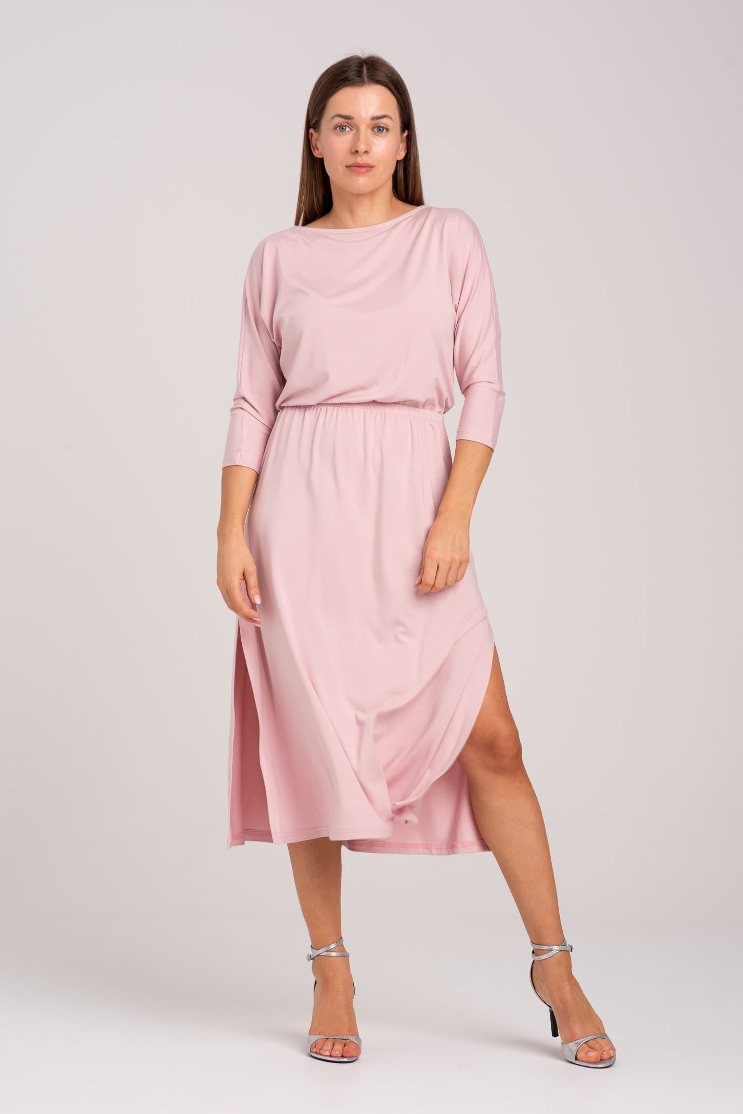 Różowa sukienka z modalu Hot As Hell — zdjęcie 3