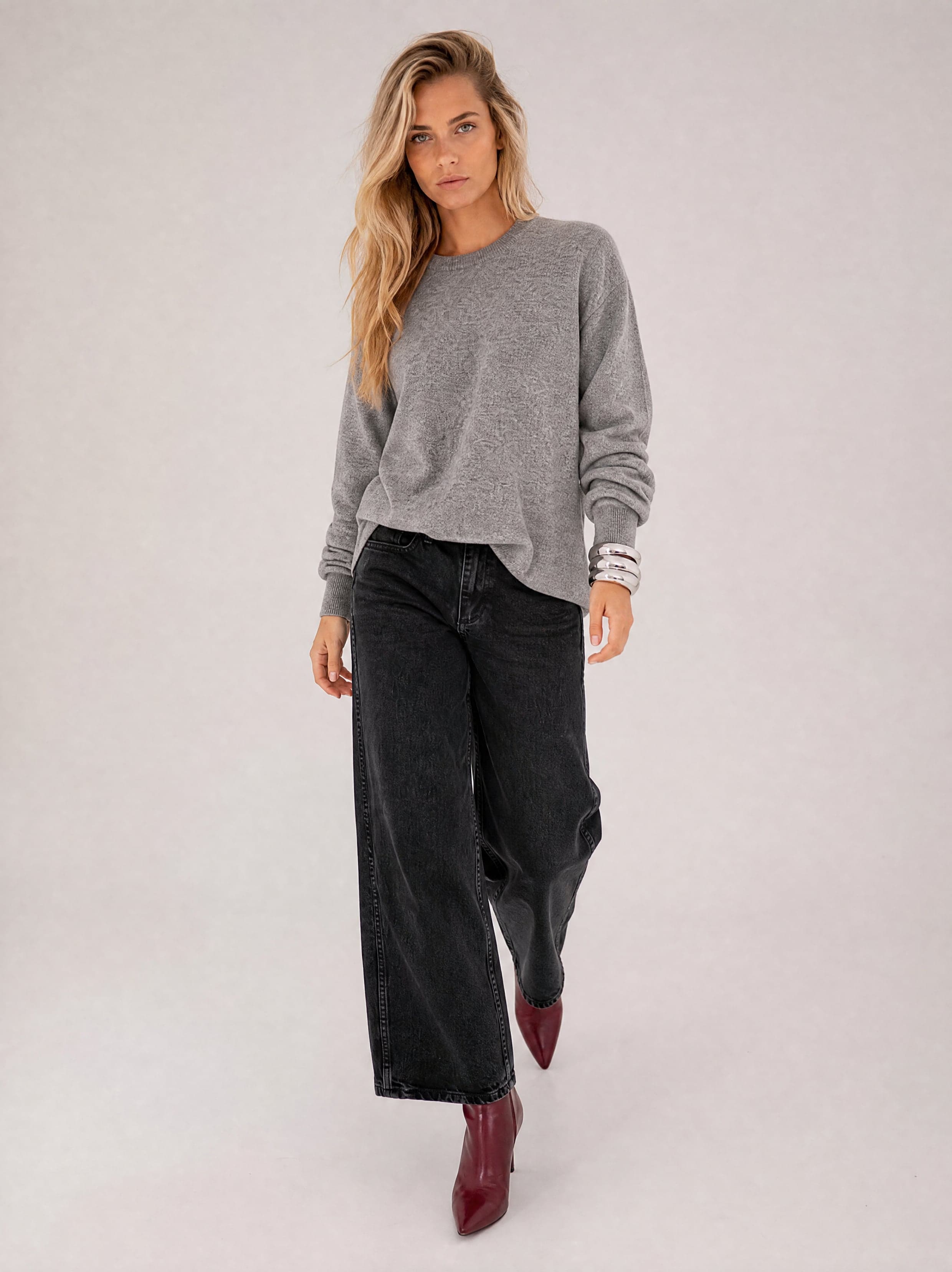 Jersey clásico gris de mujer Agatha — foto 9
