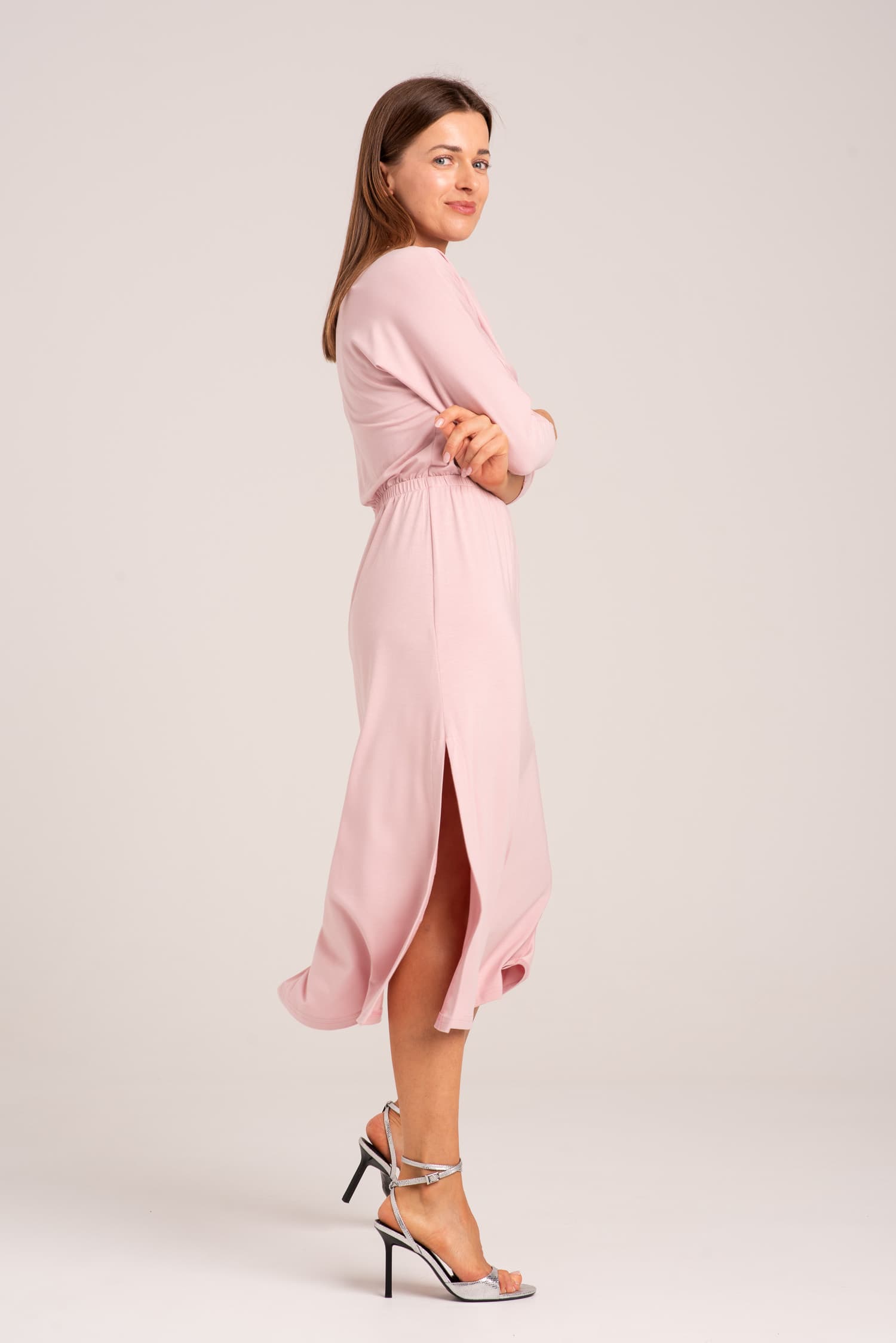 Różowa sukienka z modalu Hot As Hell — zdjęcie 1