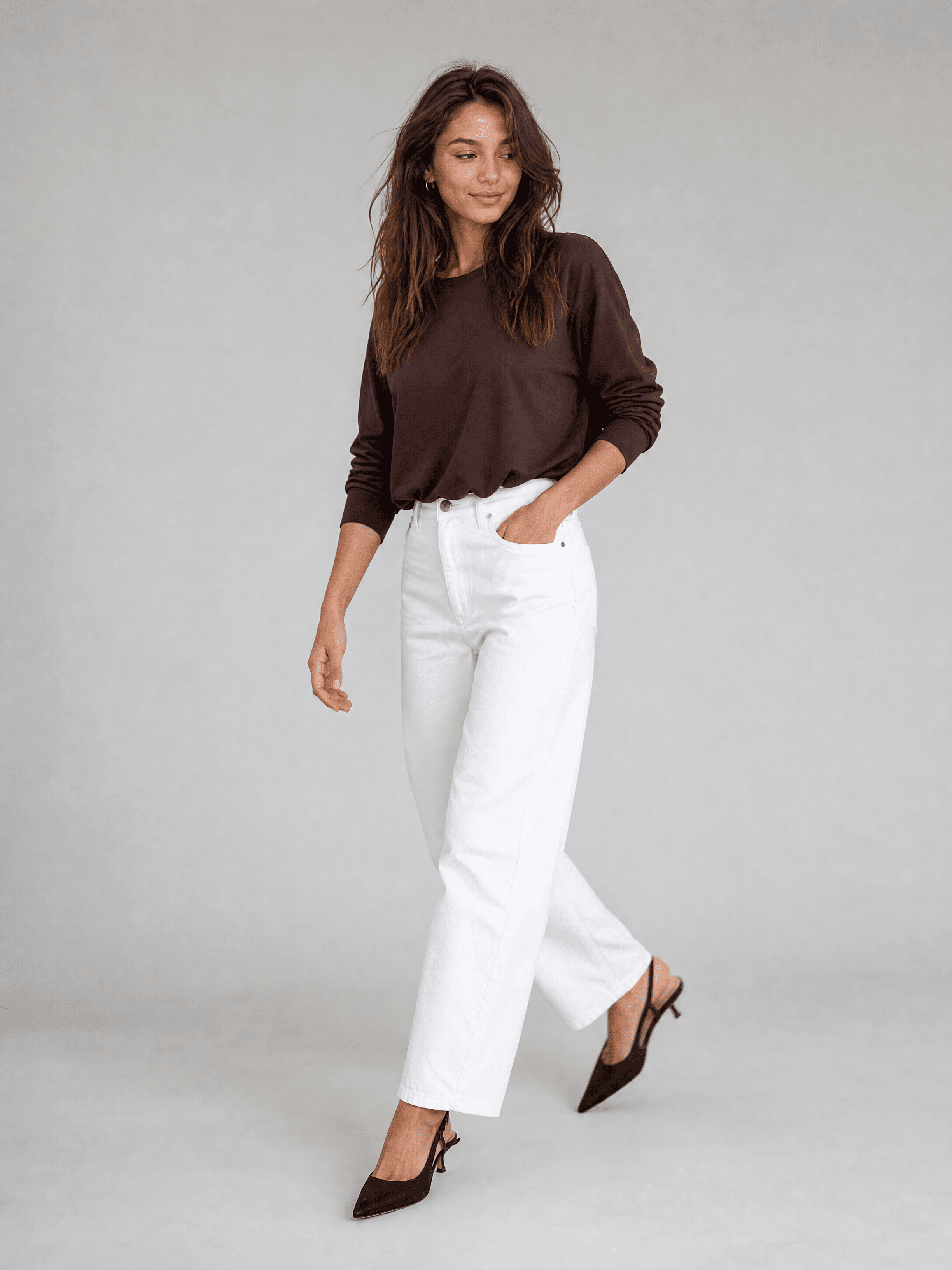 Brauner Bambus-Longsleeve Nina — Foto 3