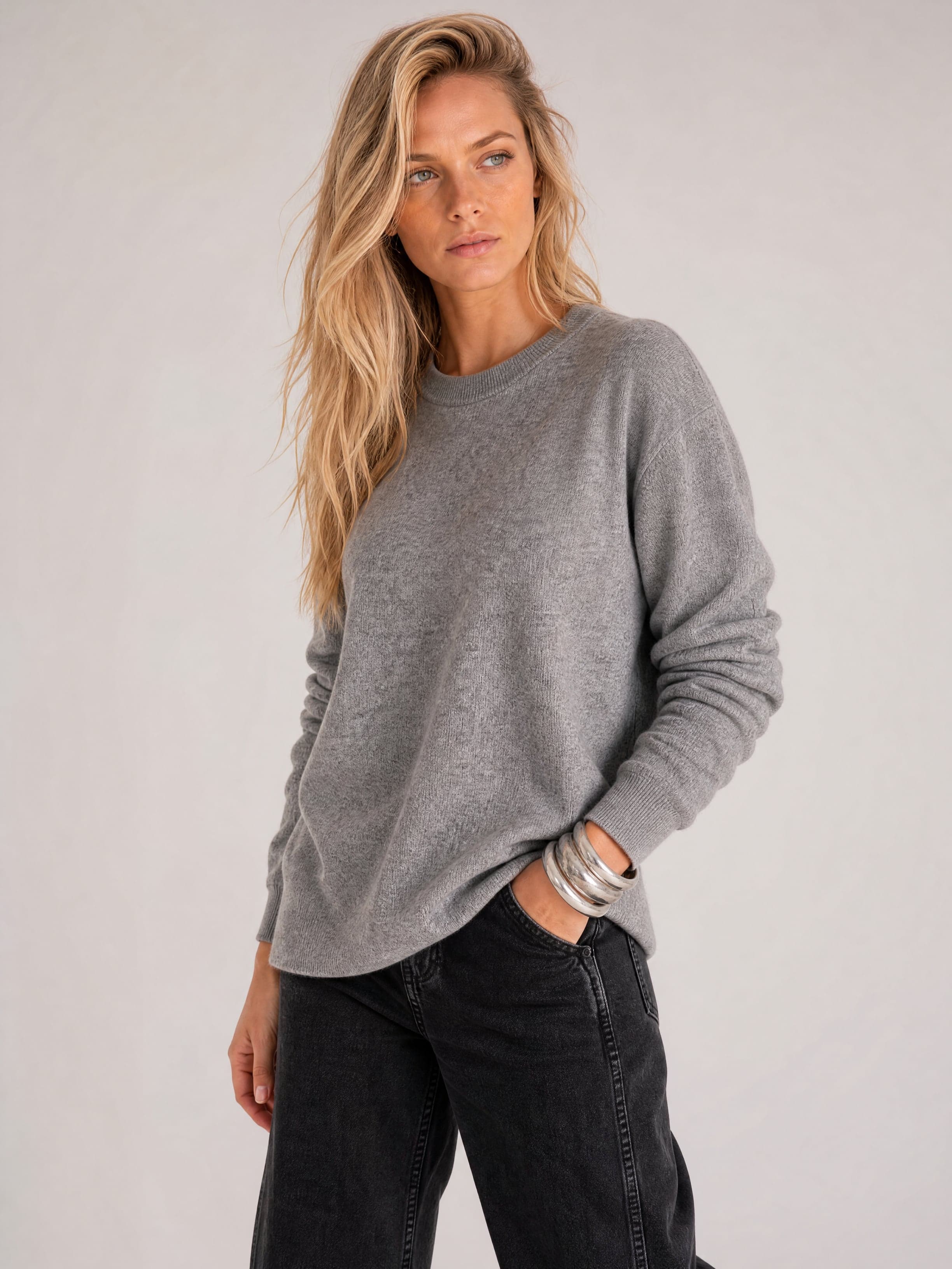 Jersey clásico gris de mujer Agatha — foto 3