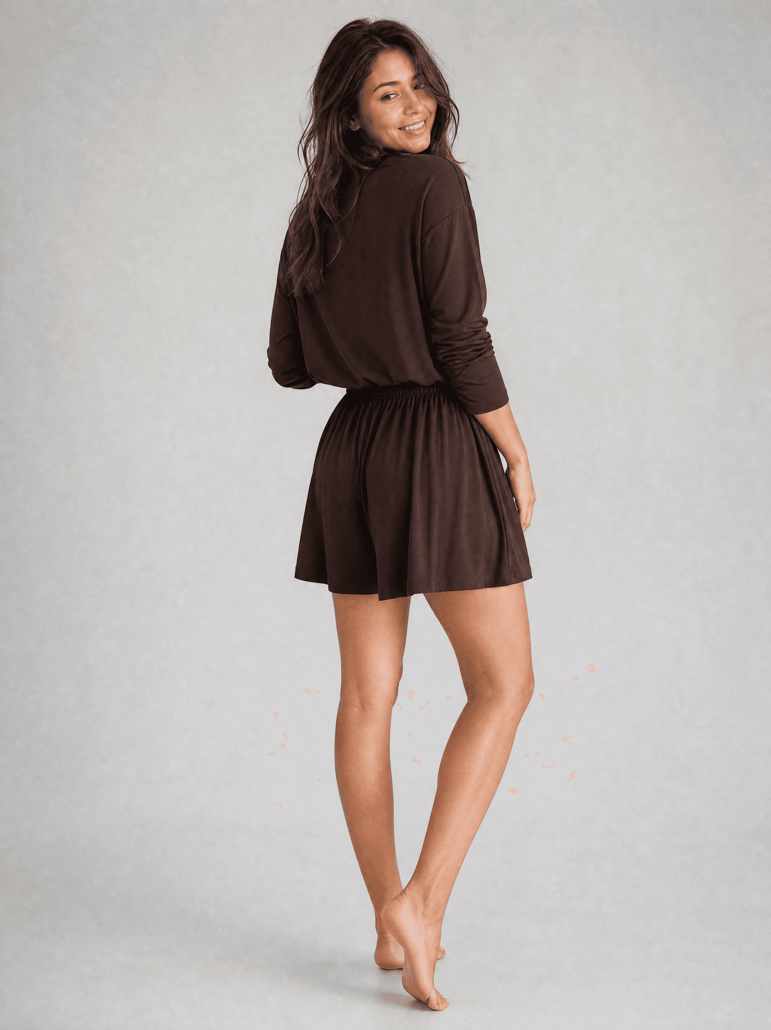 Brauner Bambus-Longsleeve Nina — Foto 9