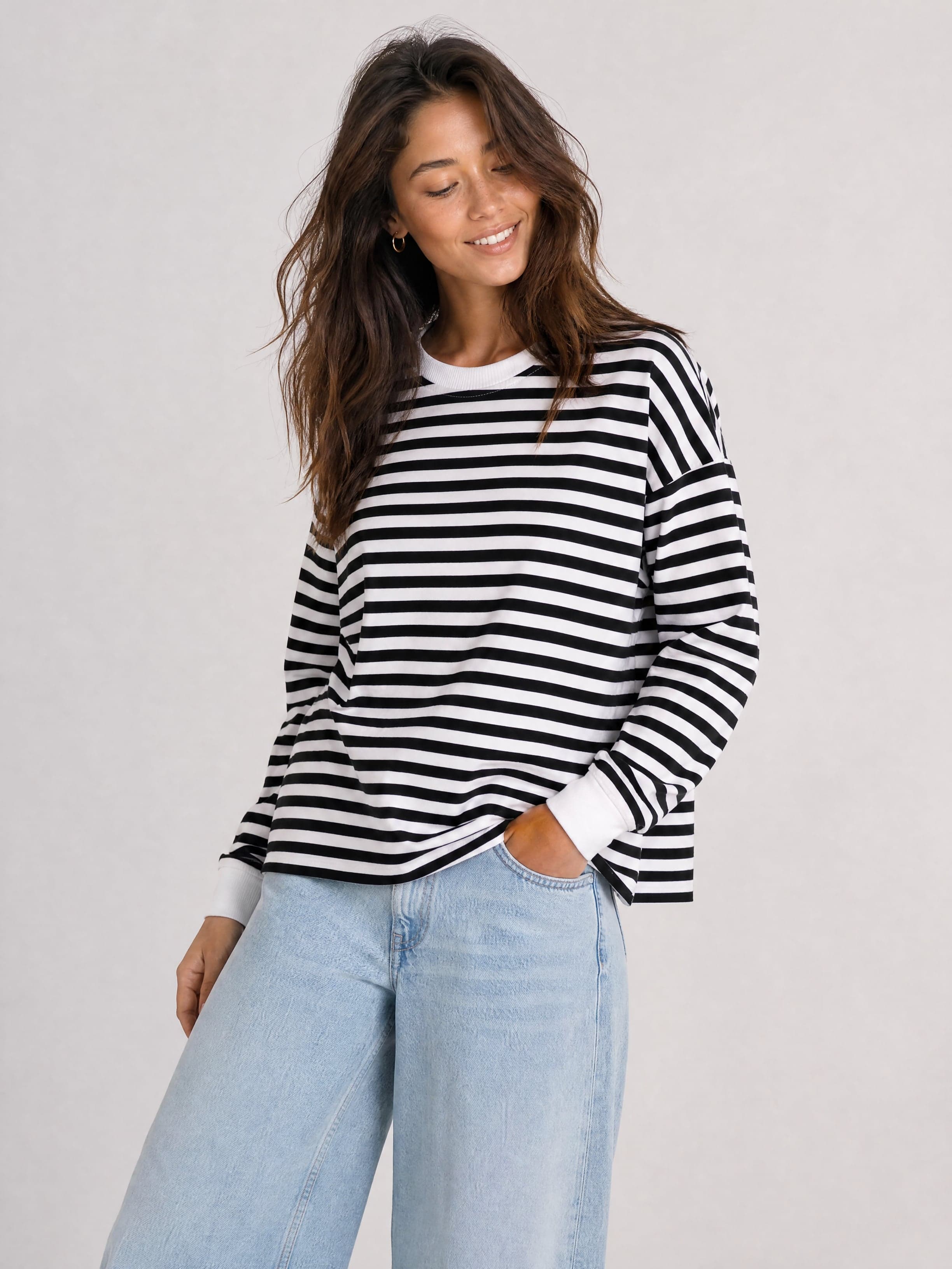 Gestreiftes Longsleeve HANNAH — Foto 3