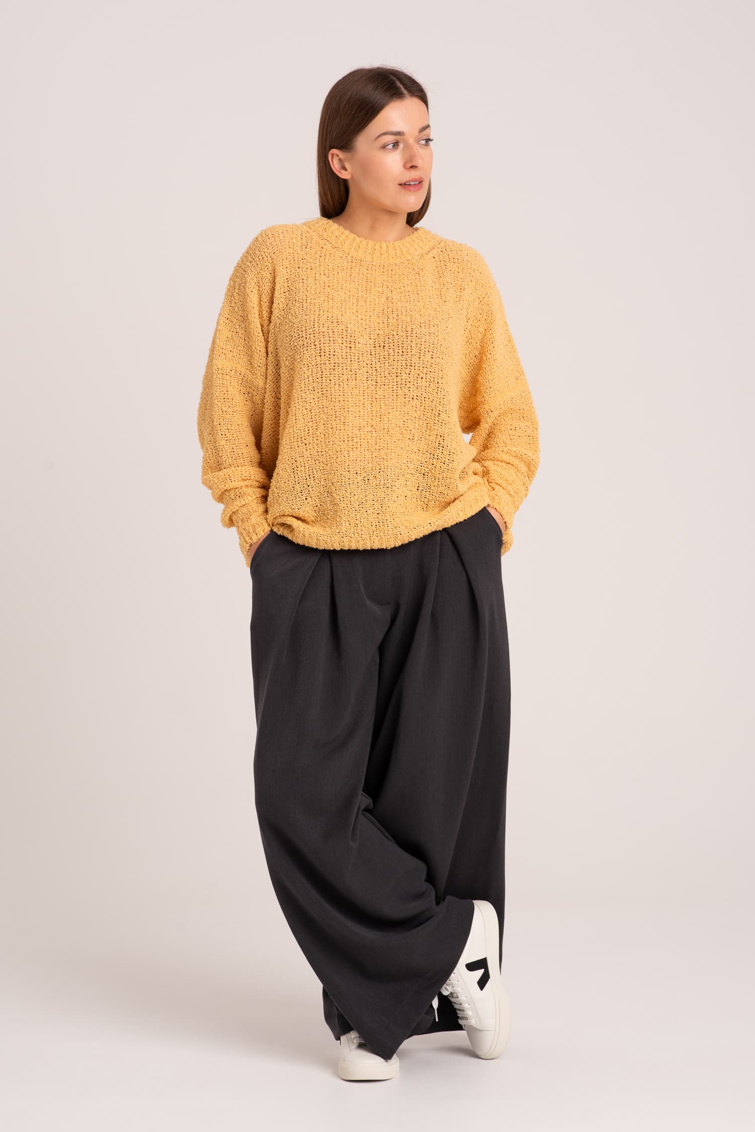 Żółty sweter oversize Suzie — zdjęcie 1