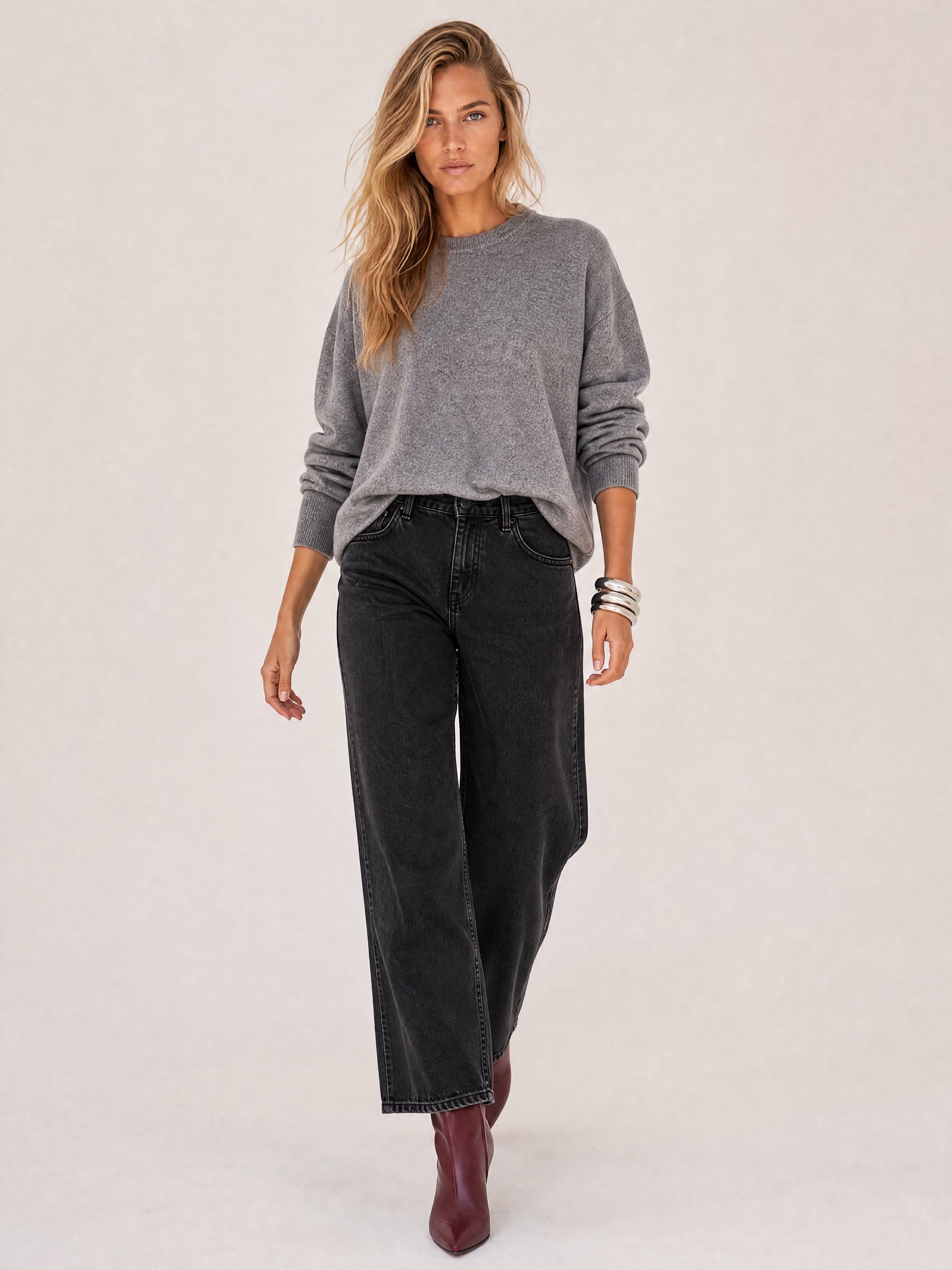 Jersey clásico gris de mujer Agatha — foto 10
