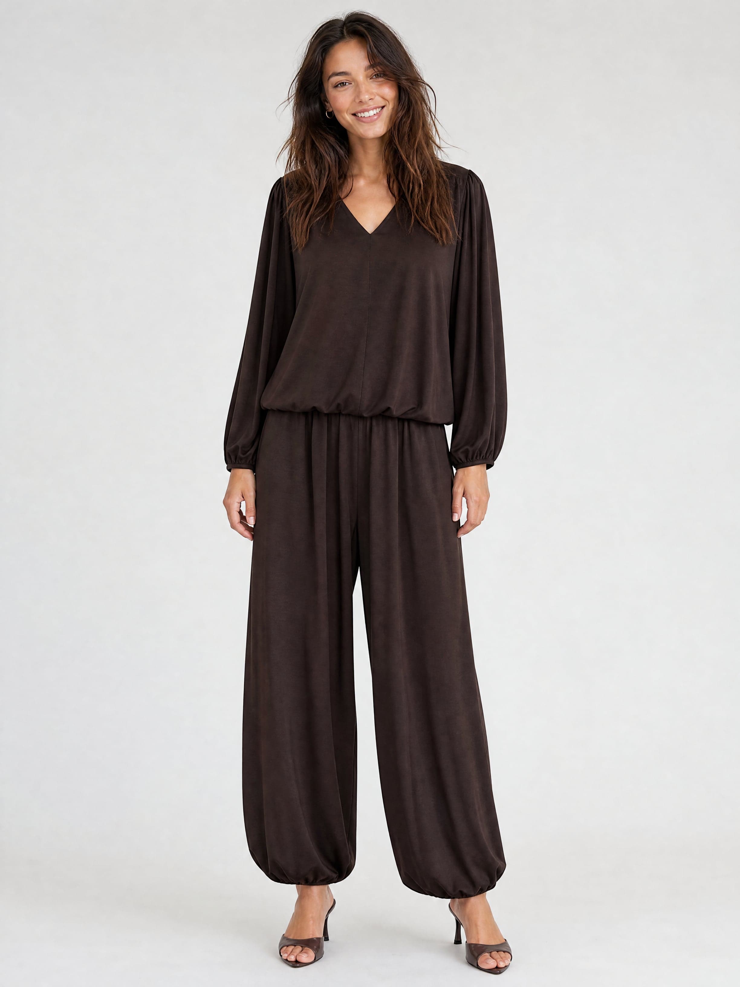 Rania Brown Modal Blouse — photo 6