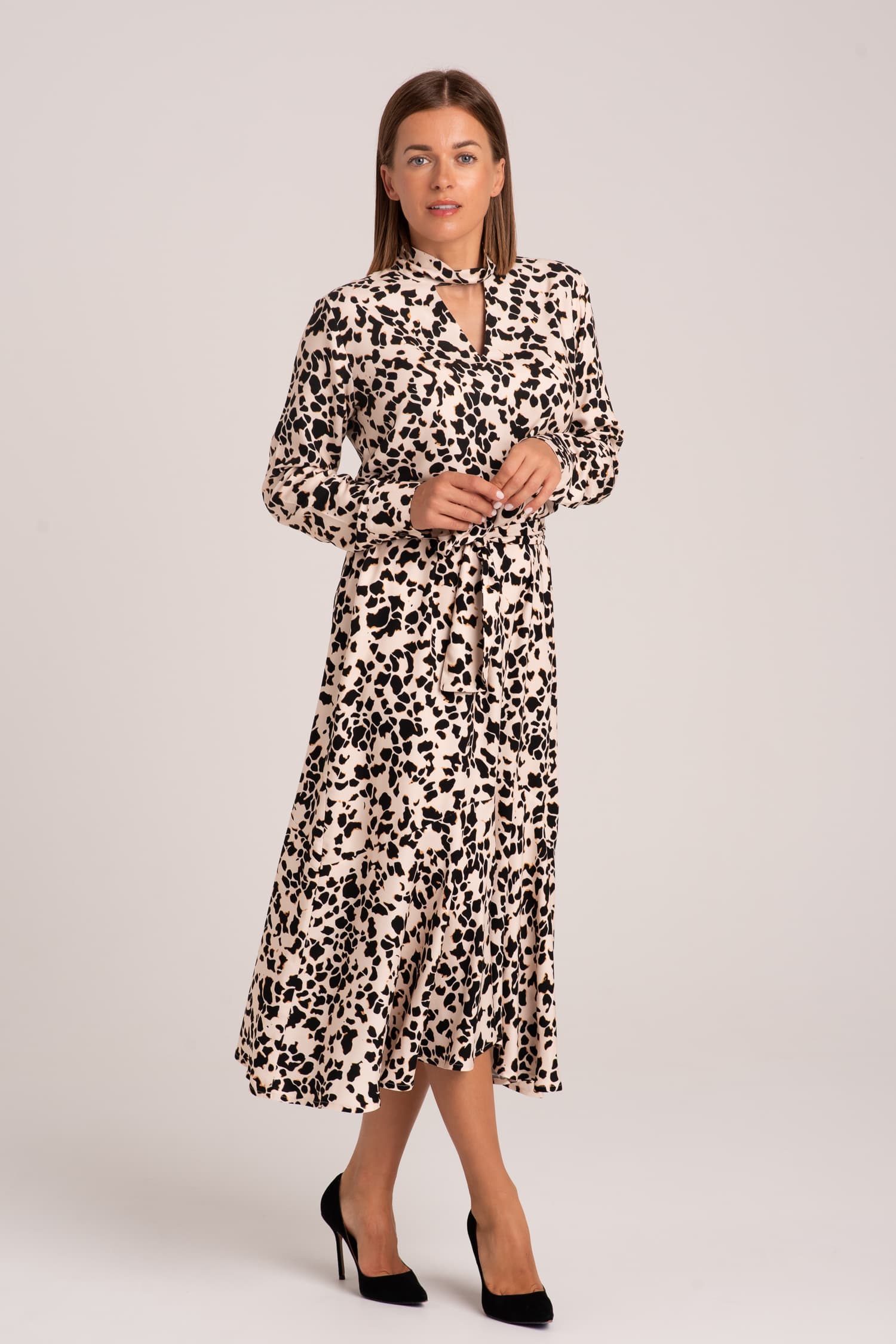 Długa sukienka z wiskozy Sonia — zdjęcie 3