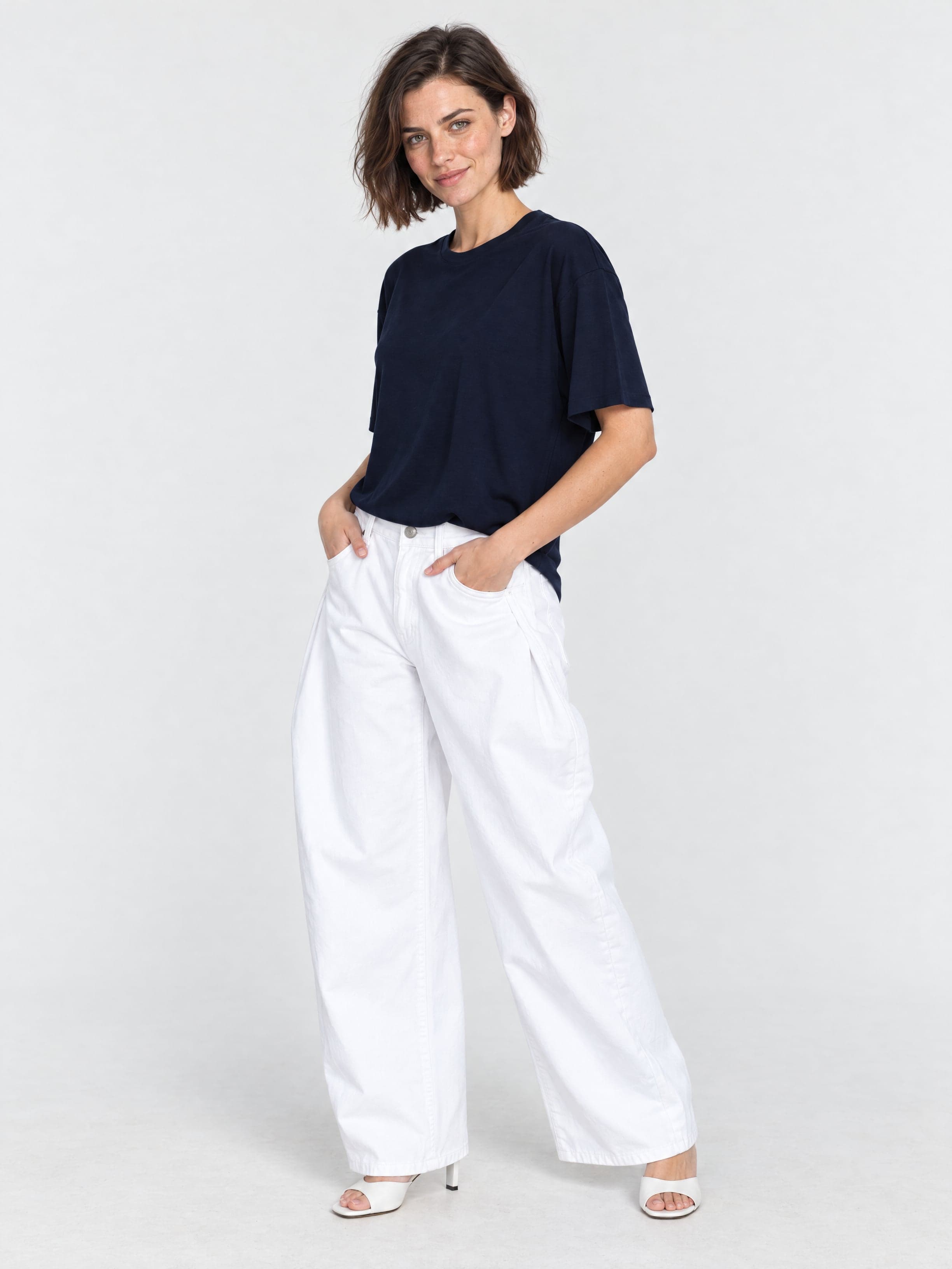 Bambus-Shirt Nina in Marineblau — Foto 1
