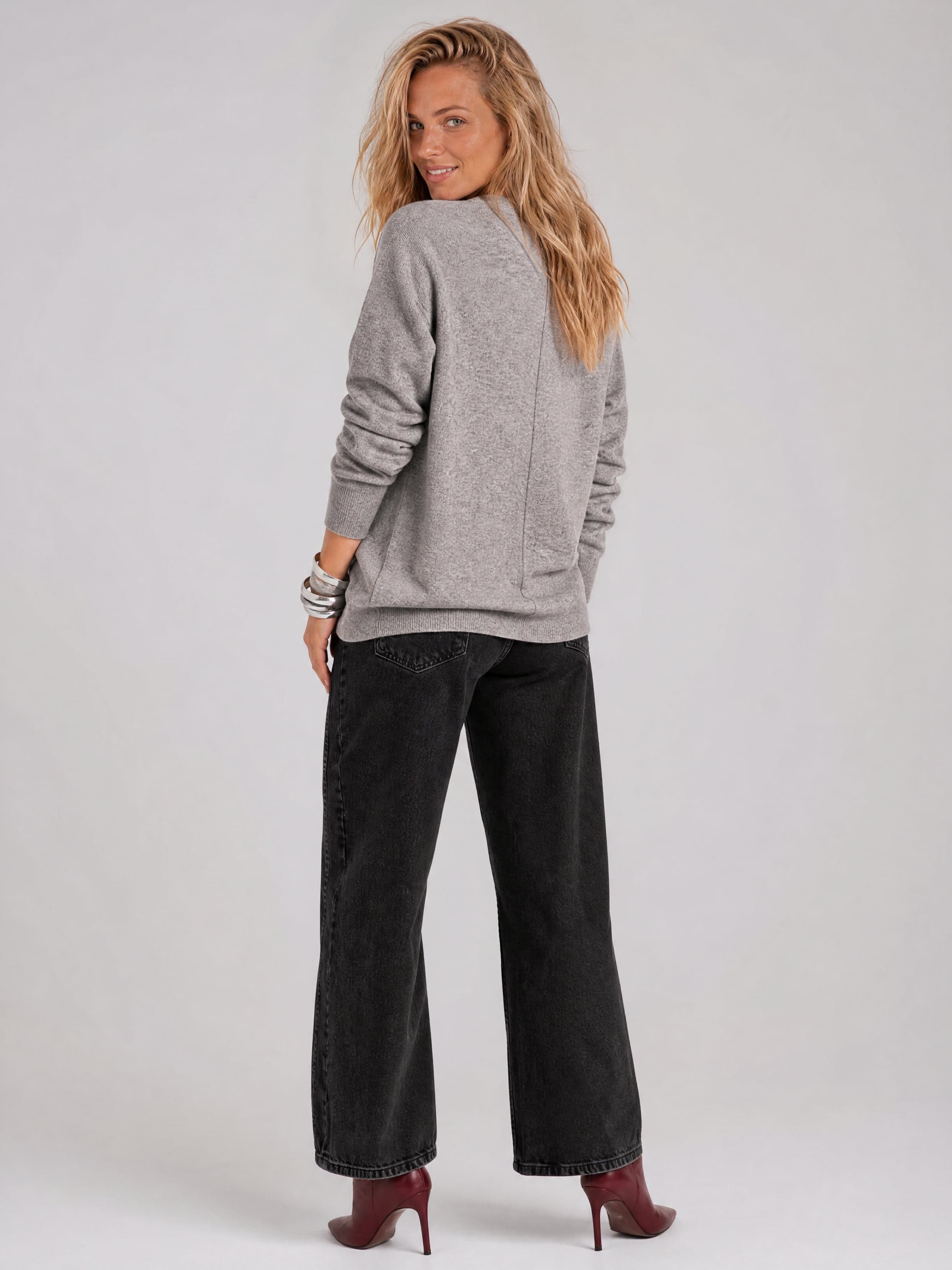 Jersey clásico gris de mujer Agatha — foto 6
