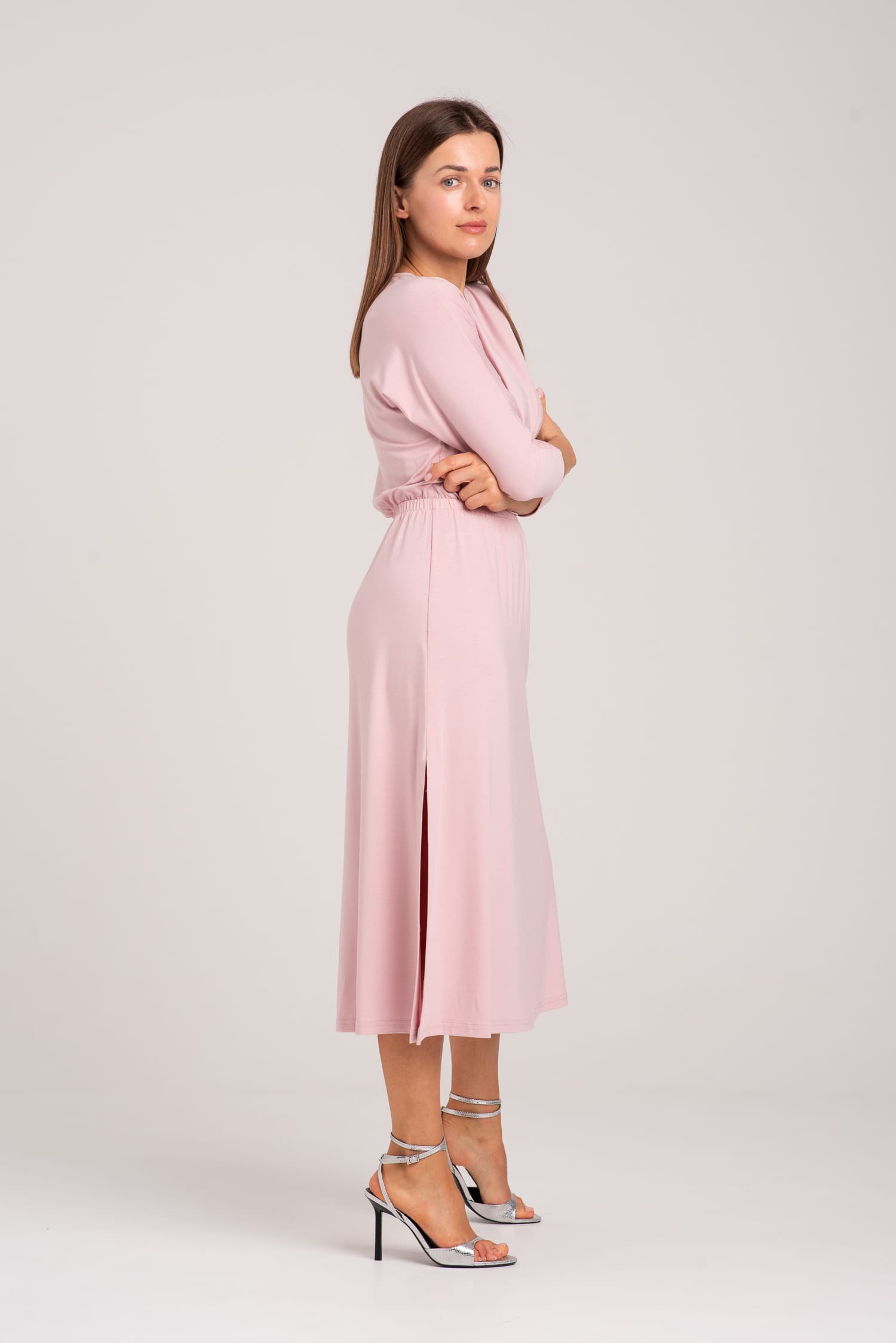 Różowa sukienka z modalu Hot As Hell — zdjęcie 6