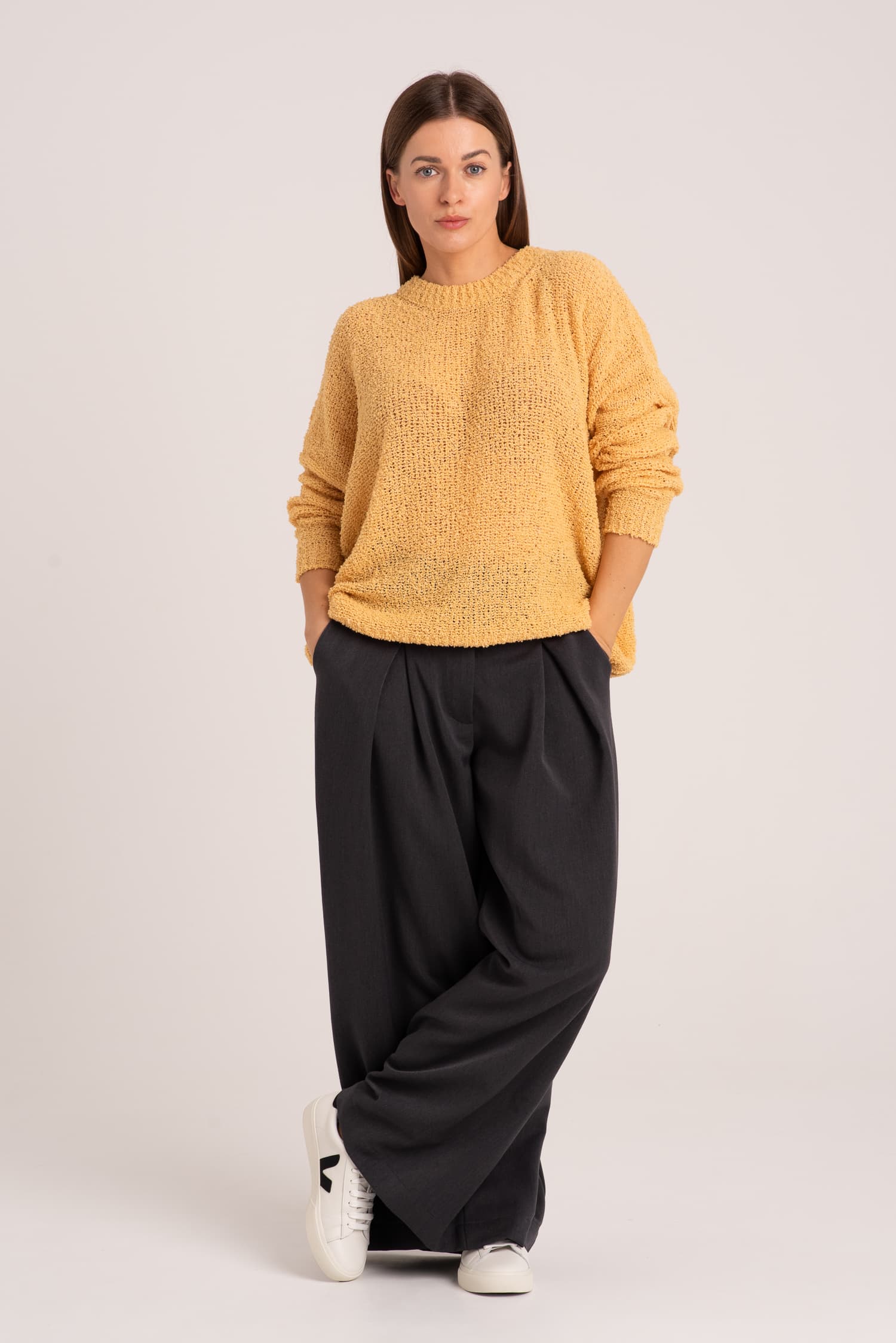 Żółty sweter oversize Suzie — zdjęcie 4