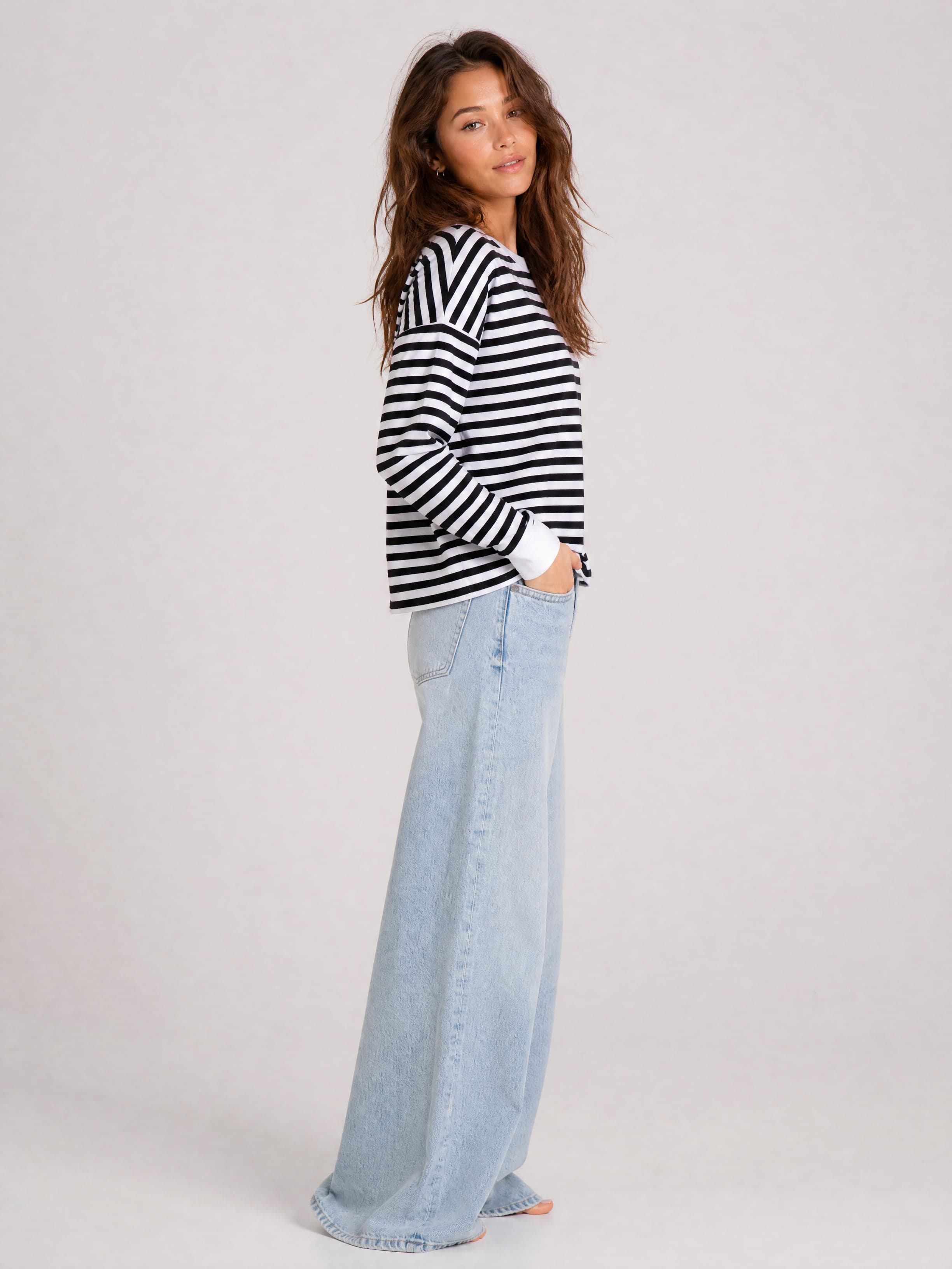 Gestreiftes Longsleeve HANNAH — Foto 5
