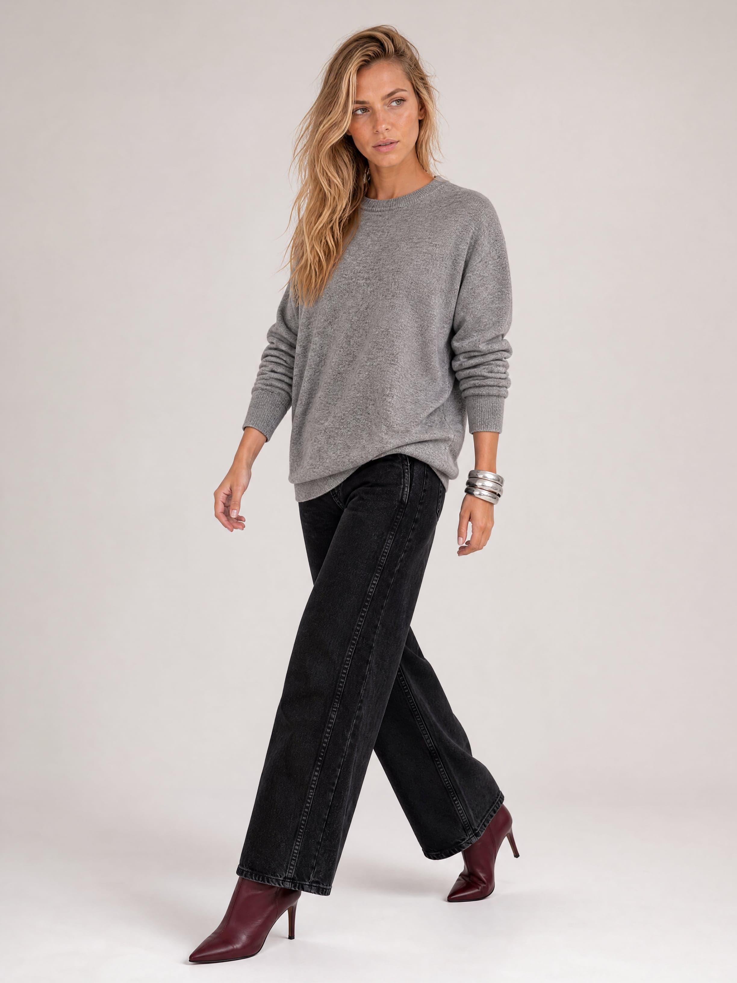 Jersey clásico gris de mujer Agatha — foto 8