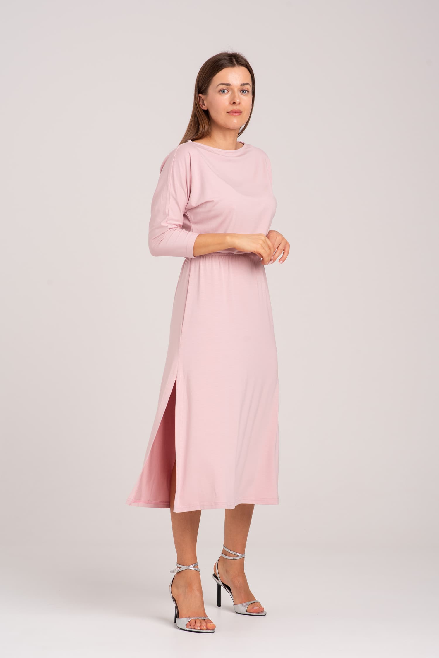 Różowa sukienka z modalu Hot As Hell — zdjęcie 4