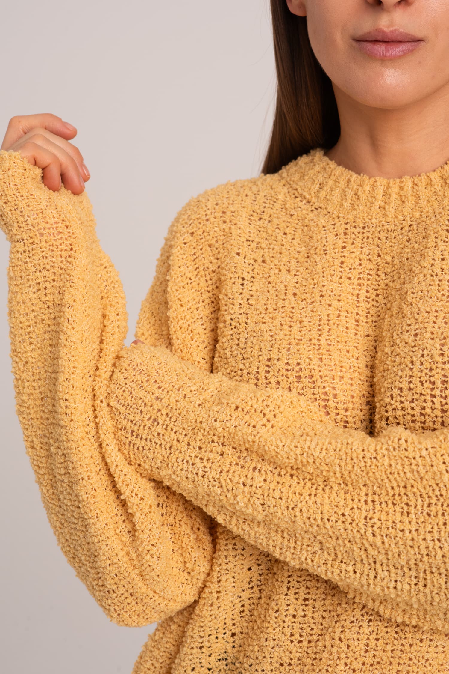 Żółty sweter oversize Suzie — zdjęcie 2