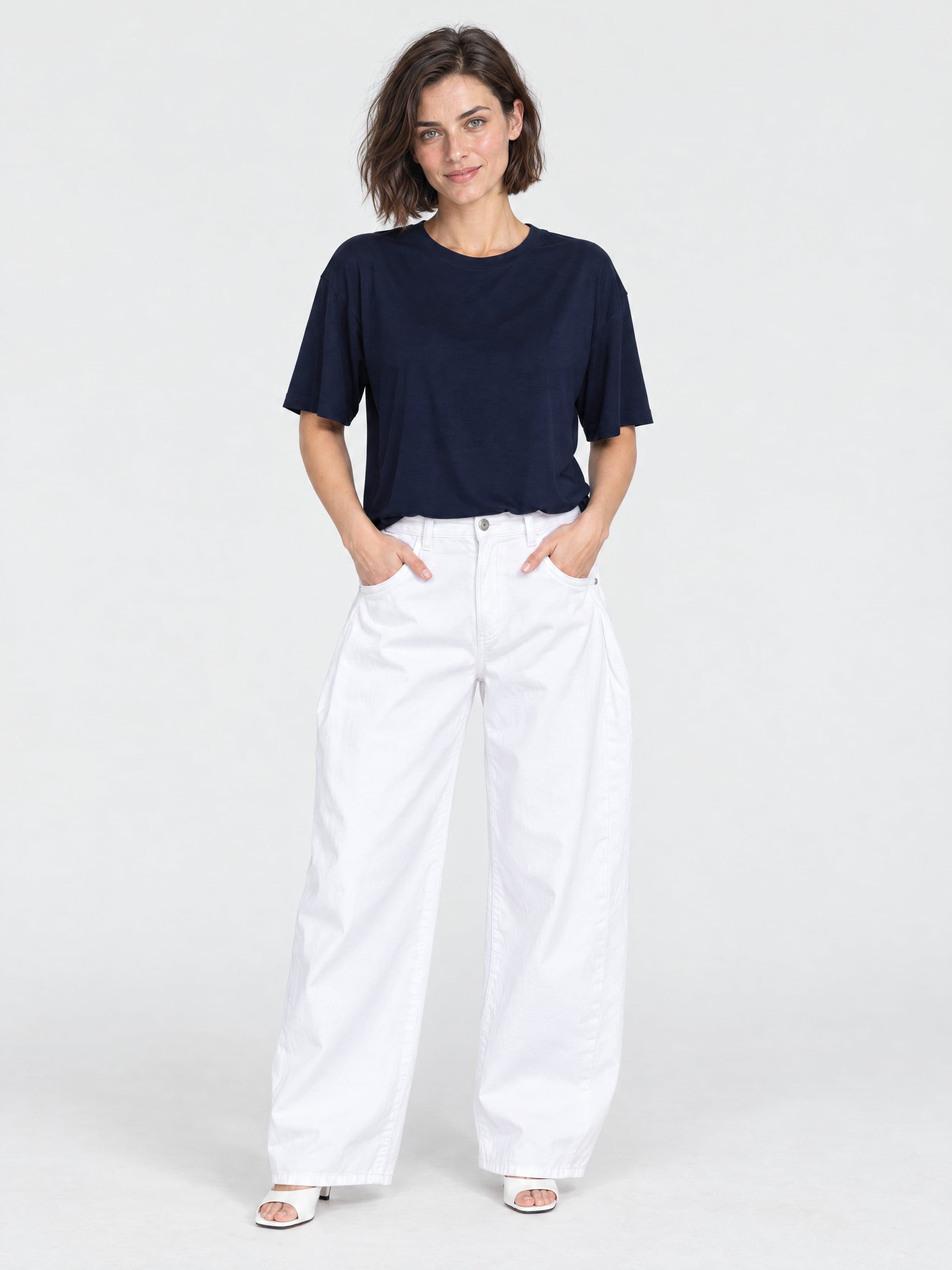 Bambus-Shirt Nina in Marineblau — Foto 2