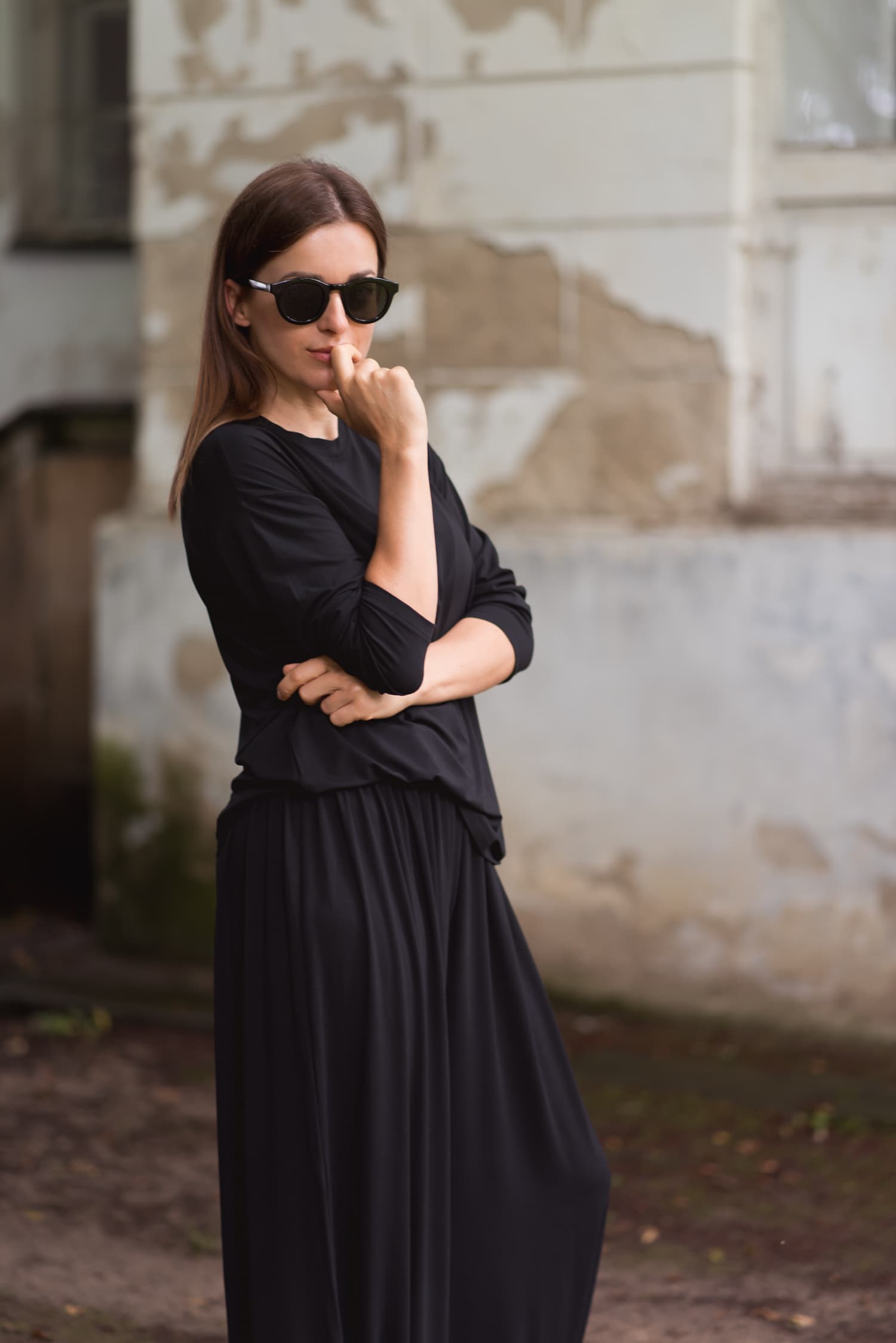 Czarny longsleeve bambusowy Nina - zdjęcie 6